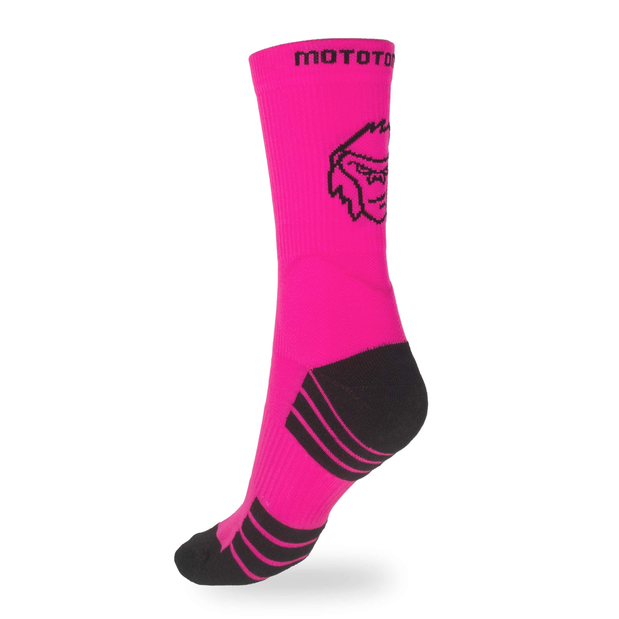 calzino fluo stride donna rosa